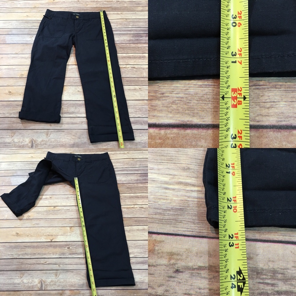 SOLD 4 GAP Straight Cropped Capri Navy Blue Pants - Picture 2 of 8
